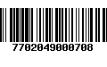 Código de Barras 7702049000708