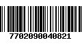 Código de Barras 7702090040821