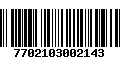 Código de Barras 7702103002143