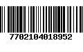 Código de Barras 7702104018952