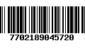 Código de Barras 7702189045720