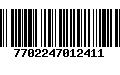 Código de Barras 7702247012411