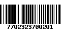 Código de Barras 7702323700201