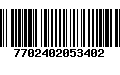 Código de Barras 7702402053402