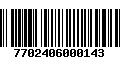 Código de Barras 7702406000143