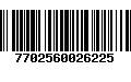 Código de Barras 7702560026225