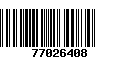 Código de Barras 77026408