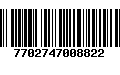 Código de Barras 7702747008822