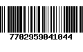 Código de Barras 7702959041044