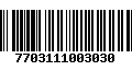 Código de Barras 7703111003030