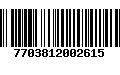 Código de Barras 7703812002615