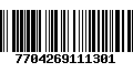 Código de Barras 7704269111301