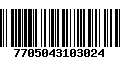 Código de Barras 7705043103024