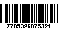 Código de Barras 7705326075321