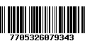 Código de Barras 7705326079343