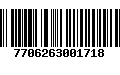 Código de Barras 7706263001718