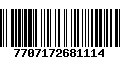 Código de Barras 7707172681114