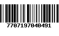 Código de Barras 7707197040491