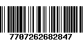 Código de Barras 7707262682847