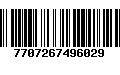 Código de Barras 7707267496029