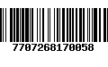 Código de Barras 7707268170058