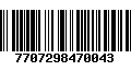 Código de Barras 7707298470043