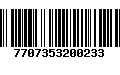 Código de Barras 7707353200233