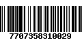 Código de Barras 7707358310029