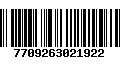 Código de Barras 7709263021922