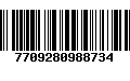 Código de Barras 7709280988734