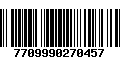 Código de Barras 7709990270457