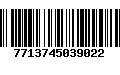 Código de Barras 7713745039022