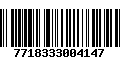 Código de Barras 7718333004147