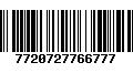 Código de Barras 7720727766777