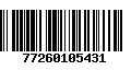 Código de Barras 77260105431