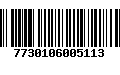 Código de Barras 7730106005113