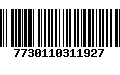 Código de Barras 7730110311927