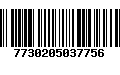 Código de Barras 7730205037756