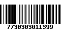 Código de Barras 7730303011399