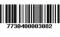 Código de Barras 7730400003082