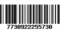 Código de Barras 7730922255730