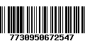 Código de Barras 7730950672547