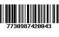 Código de Barras 7730987420043