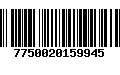 Código de Barras 7750020159945