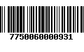 Código de Barras 7750060000931