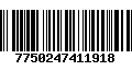 Código de Barras 7750247411918