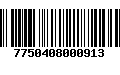 Código de Barras 7750408000913