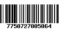 Código de Barras 7750727005064