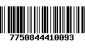 Código de Barras 7750844410093