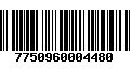 Código de Barras 7750960004480